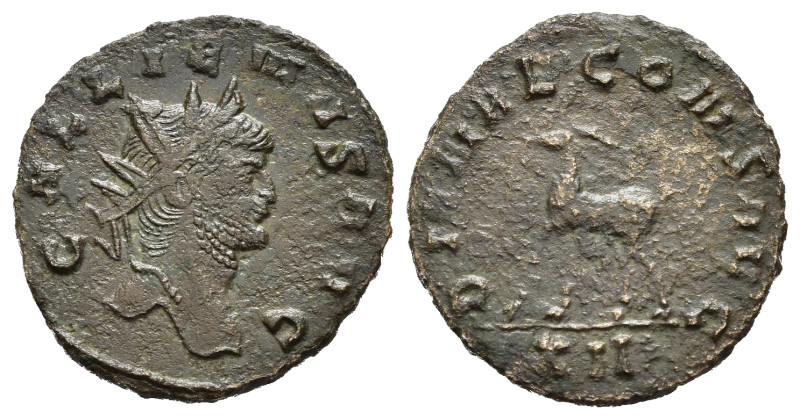 GALLIENO (253-268 AD). ANTONINIANO 267-268 AD Mi Ø 21-2,59 g. D/ GALLIENVS AVG B...