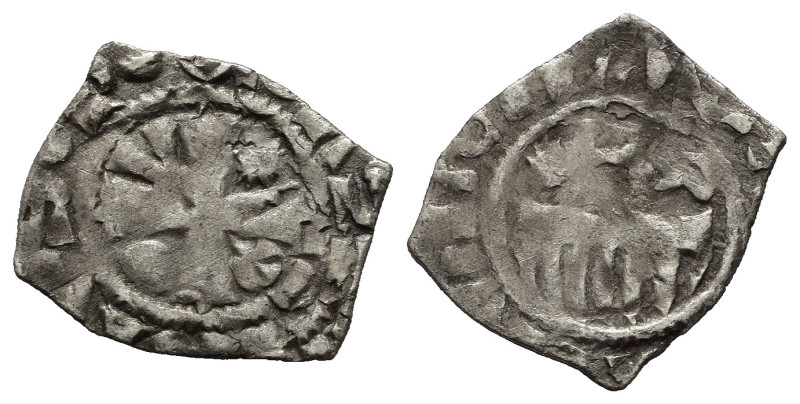 ROMA. Senato Romano (1184-1439). Denaro Provisino. MI (g 0,74). Croce; nei quart...