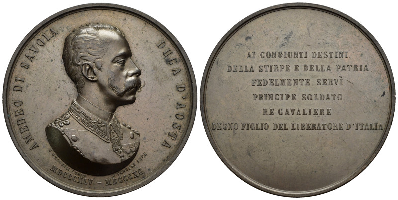 Regno d'Italia. Umberto I (1878-1900). Medaglia 1890, per ricordare la morte del...