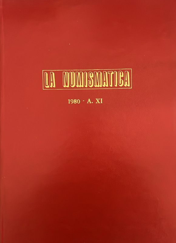 A.A.V.V. - La numismatica anno XI 1980. Annata completa rilegata in copertina ca...