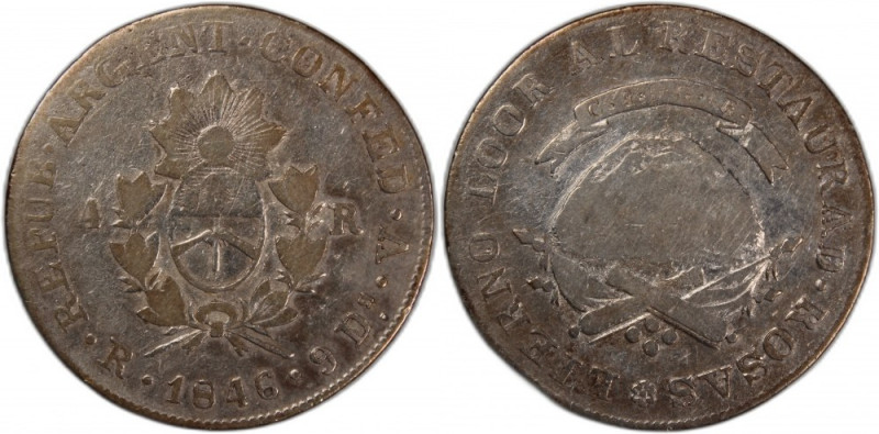 Argentina La Rioja 4 Reales 1846 RV 
 Argentina La Rioja 4 Reales 1846 RV Argen...