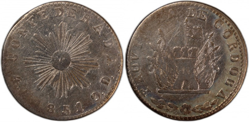 Argentina Cordoba 4 Reales 1851 
 Argentina Cordoba 4 Reales 1851 Argentina (Pr...