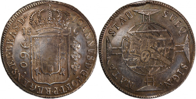Brazil 960 Reis 1816 
 Brazil 960 Reis 1816 Brazil 960 Reis 1816 John VI the Cl...