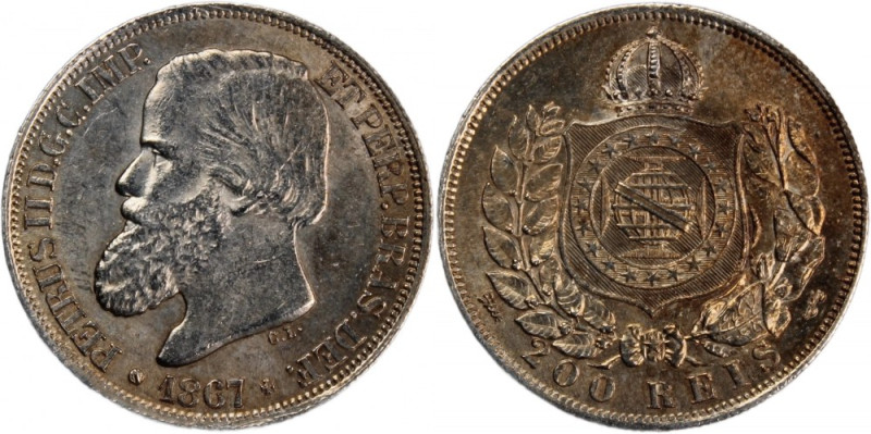 Brazil 200 Reis 1867 
 Brazil 200 Reis 1867 Brazil 200 Reis 1867&nbsp;Peter II ...