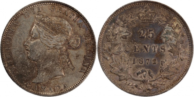Canada 25 Cents 1872
Canada 25 Cents 1872 Victoria Silver KM#5

Grade: XF