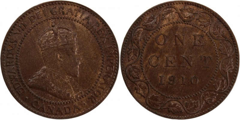 Canada 1 Cent 1910 
 Canada 1 Cent 1910 Canada 1 Cent 1910 Edward VII Bronze KM...
