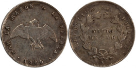 Chile 1/2 Decimo 1860 So 
 Chile 1/2 Decimo 1860 So Chile 1/2 Decimo 1860 So Santiago Mint Silver KM#121a

Grade: UNC