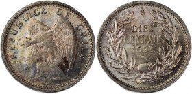 Chile 10 Centavos 1896 
 Chile 10 Centavos 1896 Chile 10 Centavos 1896 Silver KM#156.1

Grade: UNC