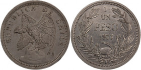 Chile 1 Peso 1933 
 Chile 1 Peso 1933 Copper-Nickel KM#176.1 
Grade: UNC
