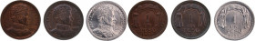 Chile 1 Peso 1949/1953/1957 (Lot of 3 Coins) 
 Chile 1 Peso 1949/1953/1957 (Lot of 3 Coins) Aluminium/Copper KM#179/KM#179a 
Grade: UNC
