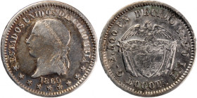 Colombia 1 Decimo 1869 
 Colombia 1 Decimo 1869 Colombia 1 Decimo 1869 Bogota Mint Silver KM#151.1

Grade: UNC