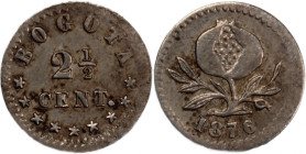 Colombia 2 1/2 Centavos 1876 
 Colombia 2 1/2 Centavos 1876 Colombia 2 1/2 Centavos 1876 Bogota Mint United States of Colombia Mintage: 71,000 pcs Si...