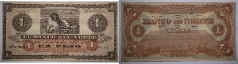 Colombia Banco del Norte 1 Peso January 1, 1882 
 Colombia Banco del Norte 1 Pe...