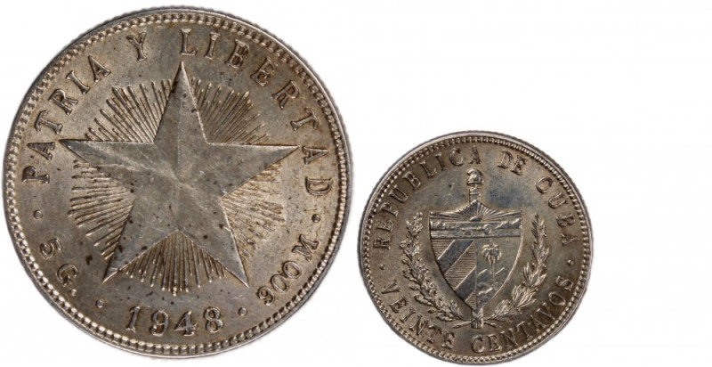 Cuba 20 Centavos 1948 
 Cuba 20 Centavos 1948 Cuba 20 Centavos 1948&nbsp;Philad...