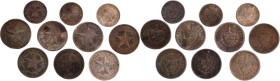 Cuba 1915-1949 / 20 Centavos (7 Coins) 10 Centavos (2 Coins) (Lot of 10 Coins) 
 Cuba 1915-1949 / 20 Centavos (7 Coins) 10 Centavos (2 Coins) (Lot of...