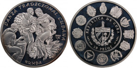 Cuba 10 Pesos 1997 
 Cuba 10 Pesos 1997 Silver KM#625 Ibero American&nbsp; 
Grade: PROOF