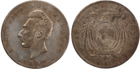 Ecuador 1 Sucre 1891 Lima 
 Ecuador 1 Sucre 1891 Lima Silver KM#53

Grade: XF