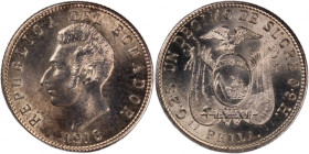 Ecuador Decimo 1916 
 Ecuador Decimo 1916 Ecuador Decimo 1916 PHILA Philadelphia Mint Republic Silver KM#50.5

Grade: UNC