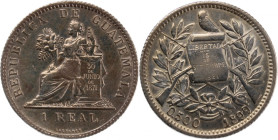 Guatemala 1 Real 1899/88 Overdate 
 Guatemala 1 Real 1899/88 Overdate Guatemala 1 Real 1899/88 Guatemala Mint Republic Silver KM#174 Overdate

Grad...