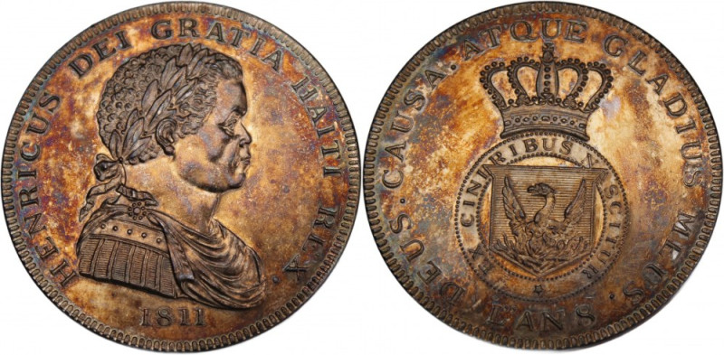 Haiti 1 Crown 1811 
 Haiti 1 Crown 1811 Haiti 1 Crown 1811 Henry I Silver KM-X#...