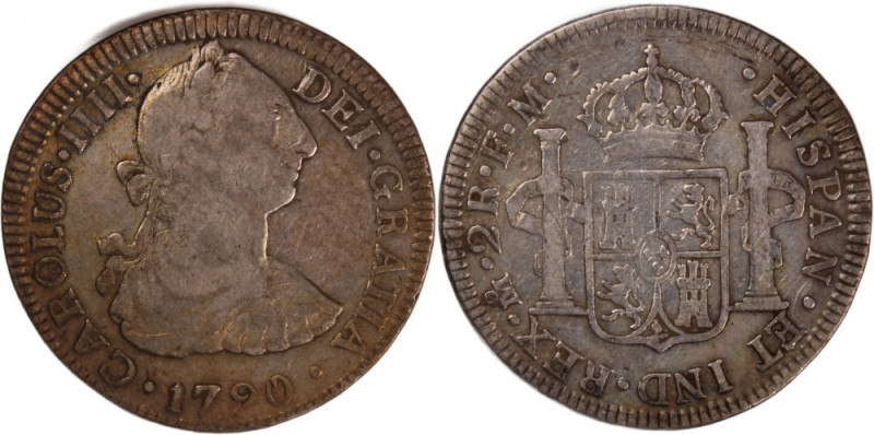 Mexico 2 Reales 1790 FM 
 Mexico 2 Reales 1790 FM Mexico 2 Reales 1790 Charles ...