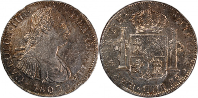 Mexico 8 Reales 1807/6 TH 
 Mexico 8 Reales 1807/6 TH New Spain (Mexico) 8 Real...