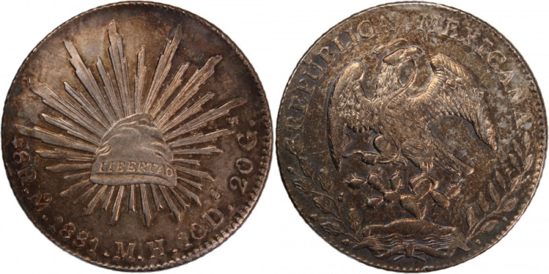 Mexico 8 Reales 1881 MH 
 Mexico 8 Reales 1881 MH Mexico 8 Reales 1881 Mo MH Me...