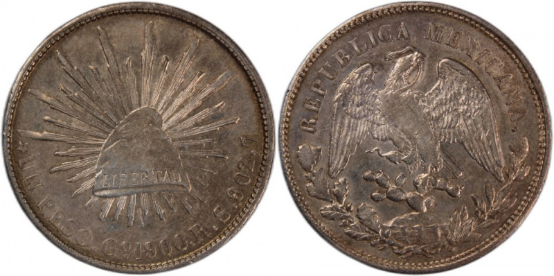 Mexico 1 Peso 1900 Go RS 
 Mexico 1 Peso 1900 Go RS Mexico 1 Peso 1900 Go RS Gu...