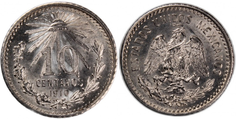Mexico 10 Centavos 1910 M 
 Mexico 10 Centavos 1910 M Mexico 10 Centavos 1910 M...