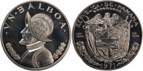 Panama 1 Balboa 1971 
 Panama 1 Balboa 1971 KM#27 Silver&nbsp; 
Grade: PROOF