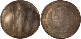 Peru 8 Reales 1846 MB 
 Peru 8 Reales 1846 MB Peru 8 Reales 1846 LIMAE MB Lima Mint Republic Silver KM#142.10

Grade: VF+