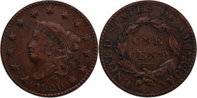 USA 1 Cent 1820 
 USA 1 Cent 1820 Copper KM#45.1 Liberty Head 
Grade: XF