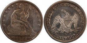 USA 50 Cents (Half Dollar) 1855 O 
 USA 50 Cents (Half Dollar) 1855 O United States 1/2 Dollar 1855 O 'Seated Liberty Half Dollar' with date arrows&n...
