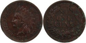USA 1 Cent 1869/9 
 USA 1 Cent 1869/9 United States 1 Cent 1869&nbsp;'Indian Head Cent' Philadelphia Mint Bronze KM#90a Mint Error 1869/9 Overdate 
...