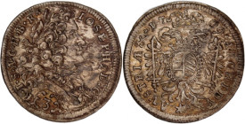 Austria 3 Kreuzer 1709 
 Austria 3 Kreuzer 1709 Austria 3 Kreuzer 1709 Munich Mint Joseph I Silver KM#1430 
Grade: UNC
