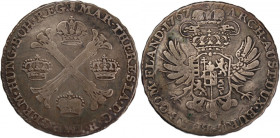 Austrian Netherlands 1/2 Kronenthaler 1767 
 Austrian Netherlands 1/2 Kronenthaler 1767 Silver KM#19 Maria Theresia

Grade: VF
