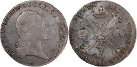 Austrian Netherlands 1/2 Kronenthaler 1797 C
Austrian Netherlands 1/2 Kronenthaler 1797 C &nbsp;Prague Mint Francis II Silver Weight 14.7 Gm KM#61
...