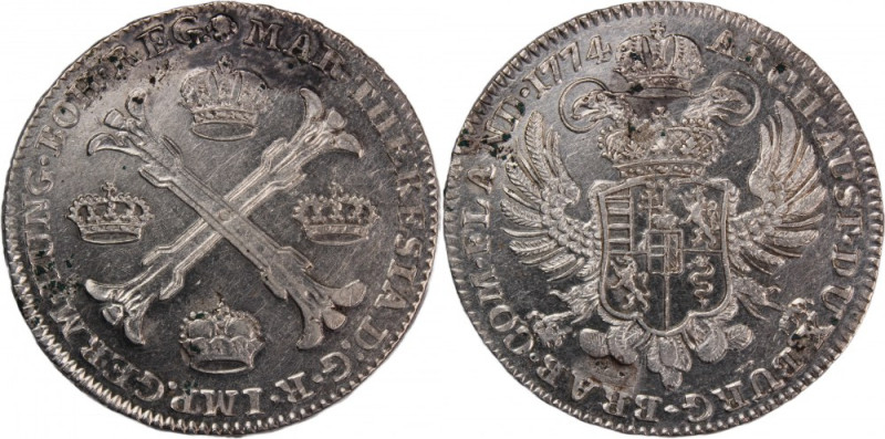 Austrian Netherlands Kronenthaler 1774 
 Austrian Netherlands Kronenthaler 1774...