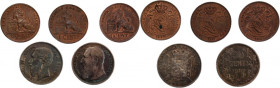 Belgium 1882-1909 (Lot of 5 Coins) 
 Belgium 1882-1909 (Lot of 5 Coins) Silver/Copper 50 Centimes 1898/1909 1 centime 1882/1887/1907 
Grade: VF-UNC