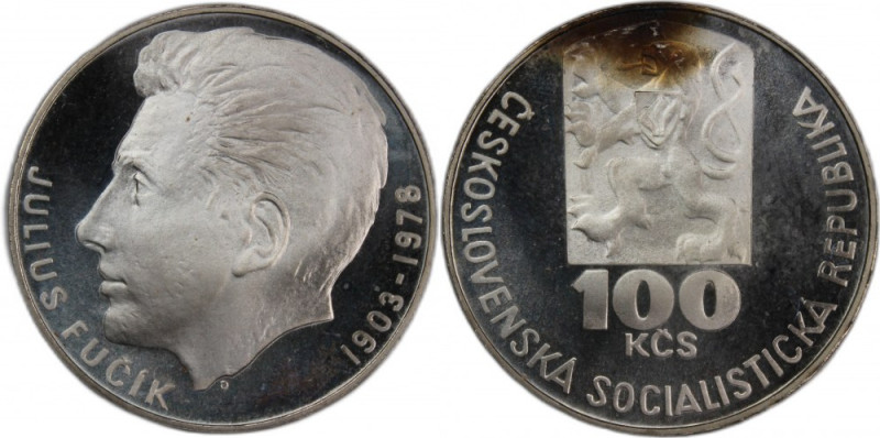 Czechoslovakia 100 Korun 1978 
 Czechoslovakia 100 Korun 1978 Silver KM#92 Birt...