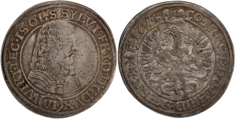 Germany Württemberg-Oels 6 Kreuzer 1674 SP 
 Germany Württemberg-Oels 6 Kreuzer...