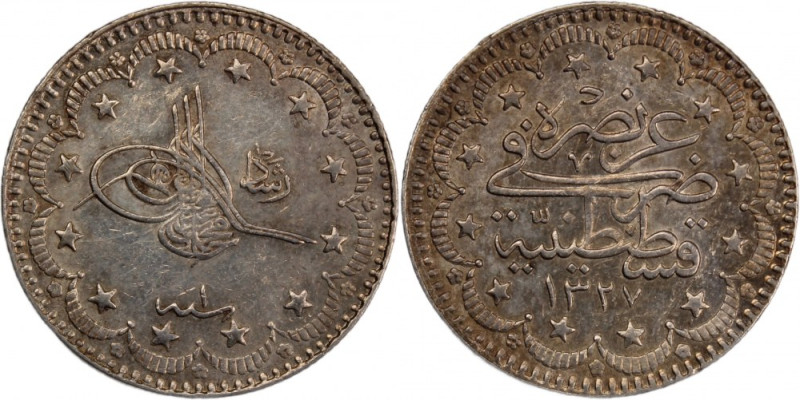 Türkiye Ottoman Empire 5 Kurus 1909 (AH 1327//1) 
 Türkiye Ottoman Empire 5 Kur...