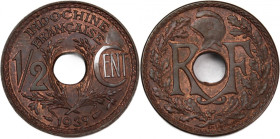 French Indo-China 1/2 Cent 1939 
 French Indo-China 1/2 Cent 1939 French Indo-China 1/2 Cent 1939 Zinc KM#20a

Grade: UNC