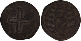 India Tin Dinheiro 1521-1557 
 India Tin Dinheiro 1521-1557 India Portuguse India Tin Dinheiro 1521-1557 Joao III Malacca 4.48 Gm

Grade: XF