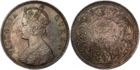 India British 1 Rupee 1862 
 India British 1 Rupee 1862 Victoria Silver KM#473

Grade: AU