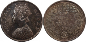 India British 1 Rupee 1862 
 India British 1 Rupee 1862 Victoria Silver KM#473

Grade: XF