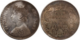 India British 1 Rupee 1877 
 India British 1 Rupee 1877 India British India 1 Rupee 1877 Victoria Silver KM#492

Grade: XF