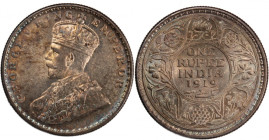 India British 1 Rupee 1919 
 India British 1 Rupee 1919 Silver KM#524 George V 
Grade: UNC
