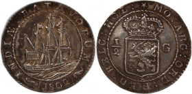 Netherlands East Indies 1/2 Duit 1802 
 Netherlands East Indies 1/2 Duit 1802 Indonesia Netherlands East Indies&nbsp;1/2 Duit 1802 Enkhuisen Mint Bat...