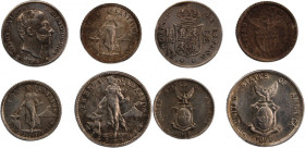 Philippines 10/10/20/10 Centimos 1885/1918/1938/1938 
 Philippines 10/10/20/10 Centimos 1885/1918/1938/1938 Silver 4 Coins in the lot&nbsp; 
Grade: ...